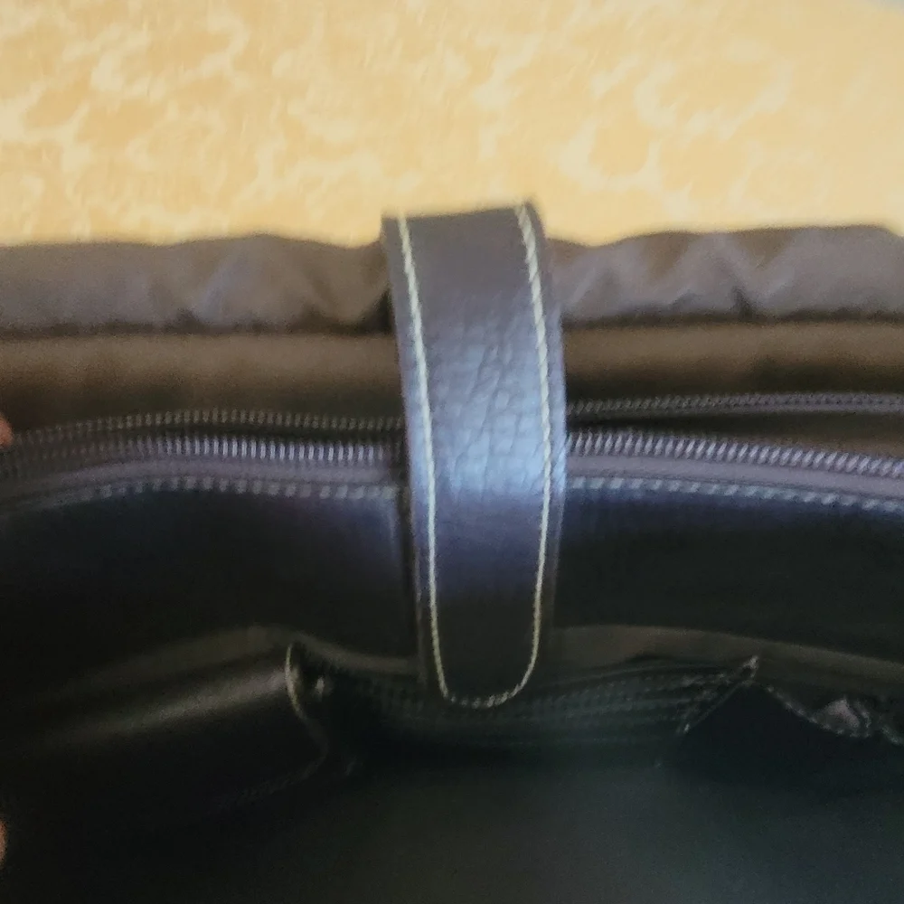 Dark Brown Genuine Leather Messenger Bag Crossbody Large Minimalist